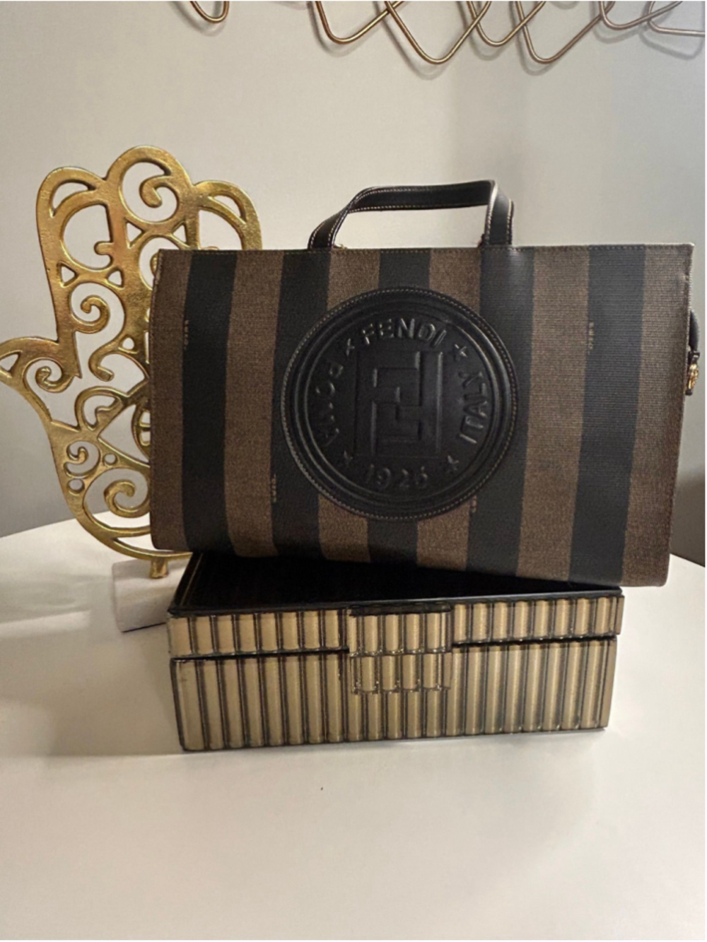Fendi Pequin Tote